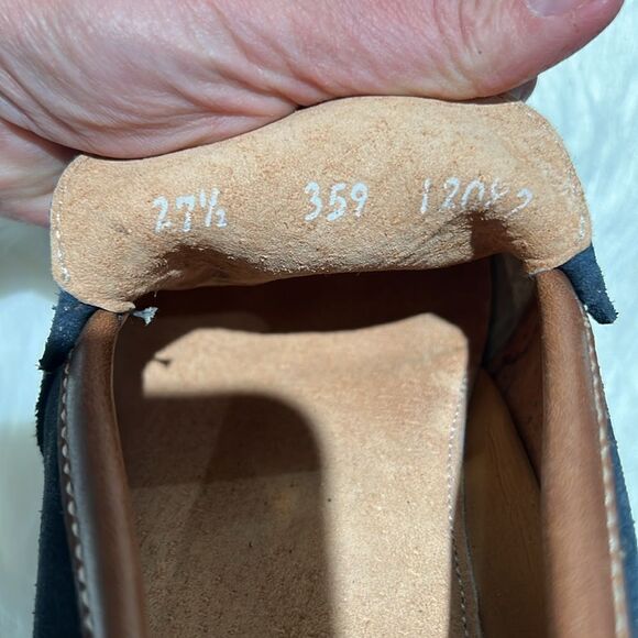 men’s army’s by DELFORS’S Navy blue suede‎ loafers Size 8.5. B79